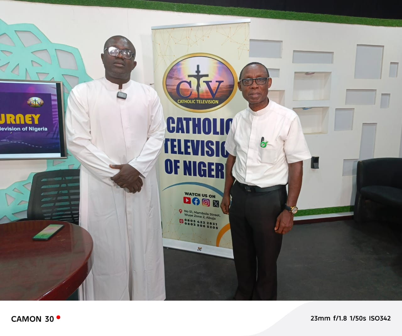 VIN-JPIC representative on Catholic Television of Nigeria