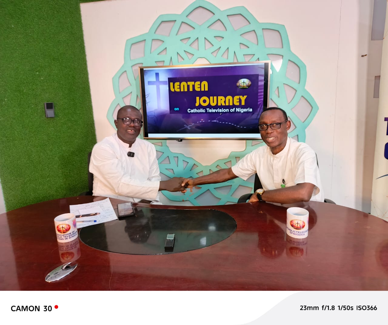 VIN-JPIC representatives appearing on a Catholic Television advocacy programme