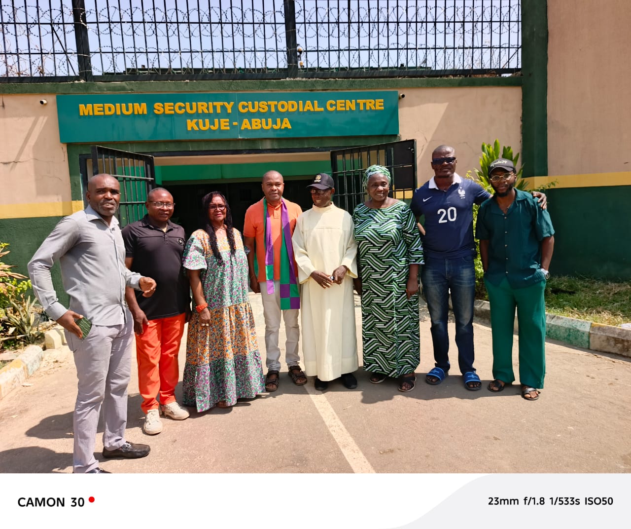 VIN-JPIC team and community members on a prison ministry visit in Kuje, Abuja