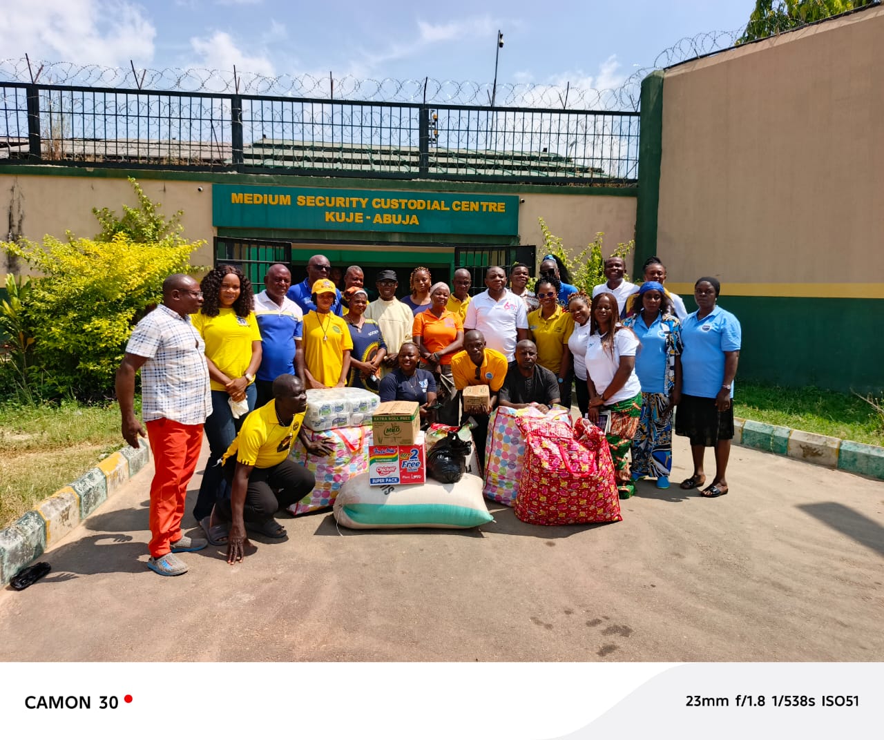 Prison welfare relief donation at Kuje custodial centre
